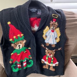 Vintage Holiday Sweater Vest